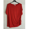 T-SHIRT CON NODO E DRAPPEGGIO