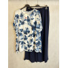 COMPLETO CON BLUSA STAMPA FIORE
