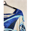 BLUSA FANTASIA ASTRATTA STRASS SU SPALLE