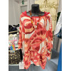 BLUSA FANTASIA ASTRATTA STRASS SU SPALLE