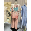 COMPLETO MAGLIA FIORATA E PANTAPALAZZO