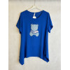 BLUSA STANOA ORSETTO JEANS E STRASS