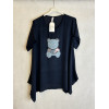 BLUSA STANOA ORSETTO JEANS E STRASS