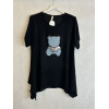 BLUSA STANOA ORSETTO JEANS E STRASS