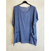 BLUSA PANNELLO RICAMATO A FILO