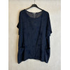 BLUSA PANNELLO RICAMATO A FILO
