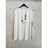 CANOTTA IN JERSEY CON COLLANA