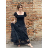 ABITO NERO BALZE IN PIZZO