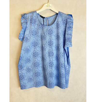 BLUSA SAN GALLO STAMPA FIORE