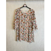 BLUSA BIANCA STAMPA FIORI MULTICOLOR