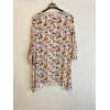 BLUSA BIANCA STAMPA FIORI MULTICOLOR