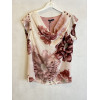BLUSA COLLO SCIALLATO FANTASIA FIORE