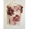 BLUSA COLLO SCIALLATO FANTASIA FIORE