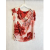 BLUSA COLLO SCIALLATO FANTASIA FIORE
