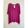 BLUSA INSERTI IN PIZZO E RICAMO A FILO