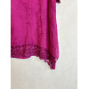 BLUSA INSERTI IN PIZZO E RICAMO A FILO
