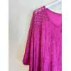 BLUSA INSERTI IN PIZZO E RICAMO A FILO