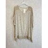 BLUSA INSERTI IN PIZZO E RICAMO A FILO