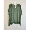 BLUSA INSERTI IN PIZZO E RICAMO A FILO