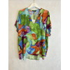 BLUSA FANTASIA ASTRATTA SCOLLO A V