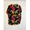 BLUSA FANTASIA ASTRATTA SCOLLO A V