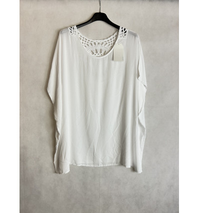 BLUSA KABAN CON ROSONE SU SCHIENA