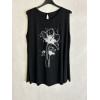 CANOTTA STAMPA FIORE STRASS