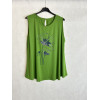 CANOTTA STAMPA FIORE STRASS