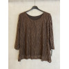 BLUSA RETATA DOPPIATA IN JERSEY