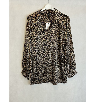 CAMICIA ANIMALIER CON BORCHIETTE