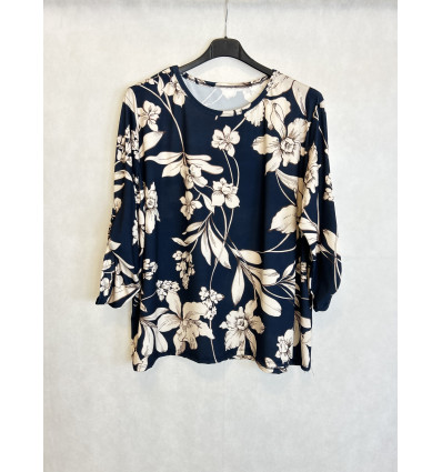 MAGLIA FIORI AVORIO