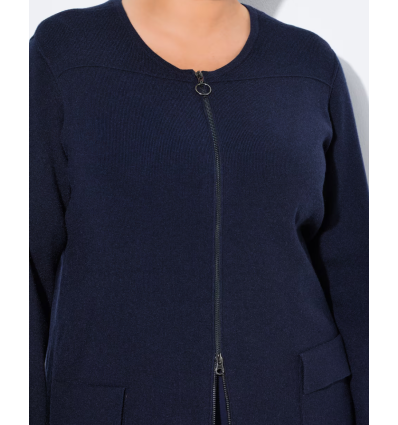 MAXI CARDIGAN CHIUSURA ZIP