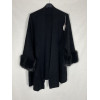 CARDIGAN APERTO POLSI ECOPELLICCIA