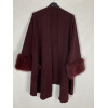 CARDIGAN APERTO POLSI ECOPELLICCIA