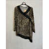 MAGLIA ANIMALIER PUNTA ASIMMETRICA
