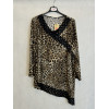 MAGLIA ANIMALIER PUNTA ASIMMETRICA