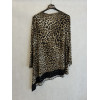 MAGLIA ANIMALIER PUNTA ASIMMETRICA