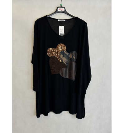MAGLIA CUORI APPLICATI