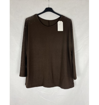MAGLIA BORCHIETTE SU MANICHE