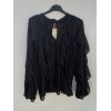 CAMICIA SCOLLO A V CON VOLANT
