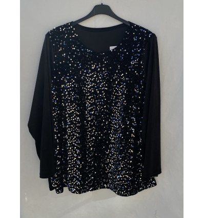 MAGLIA IN CINIGLIA CON PAILLETTES