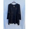 MAGLIA NERA PATCHWORK E PAILLETTES