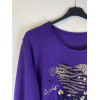 MAGLIA STAMPA CUORI SPALMATI LUREX