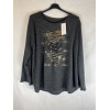 MAGLIA STAMPA CUORI SPALMATI LUREX