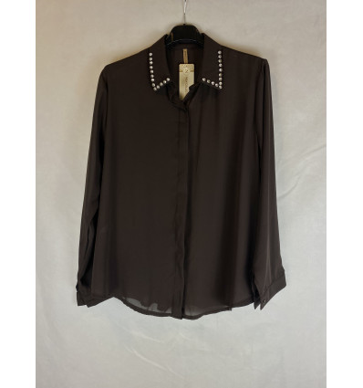 CAMICIA BORCHIETTE SU COLLETTO