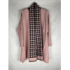 MAXI MAGLIA SCIARPA PIED DE POULE