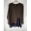 MAGLIA CON ABBASSAMENTO IN PIZZO