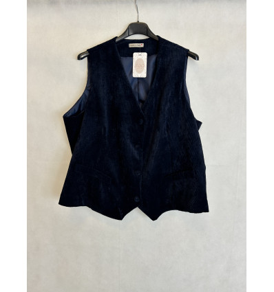 GILET IN VELLUTO RIGATINO