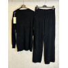 COMPLETO NERO CON BORCHIETTE