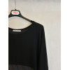 MAGLIA NERA INSERTO RIGHE LUREX